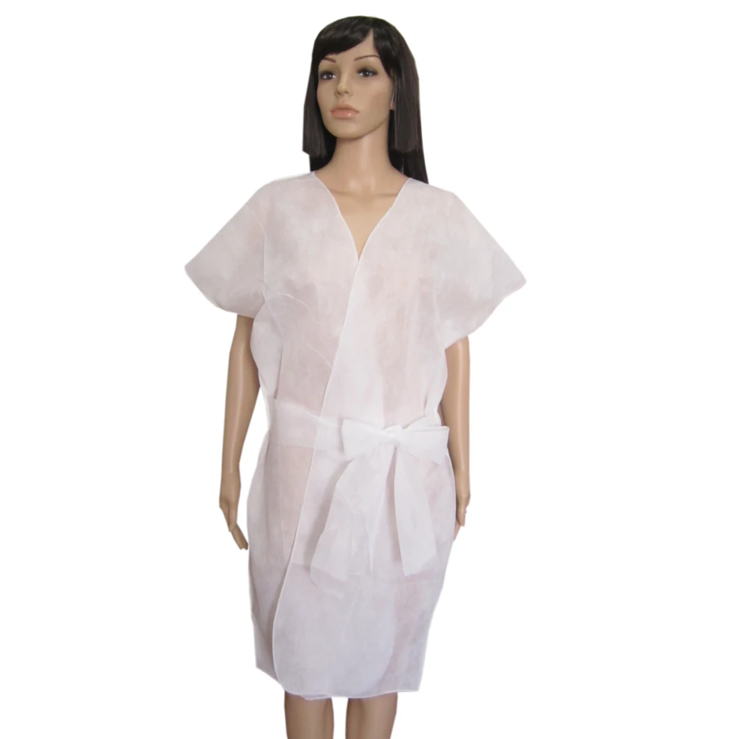 Disposable SPA Wrap Robe Disposable Non-Woven Bathrobe Disposable Kimono Robe