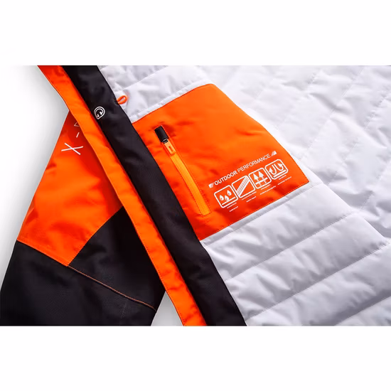 Chaqueta de esquí impermeable para hombre Cálido abrigo de nieve de invierno Cortavientos de montaña Ribetes reflectantes Chubasquero con capucha